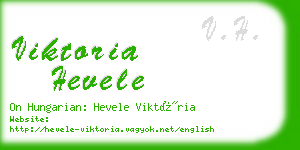 viktoria hevele business card